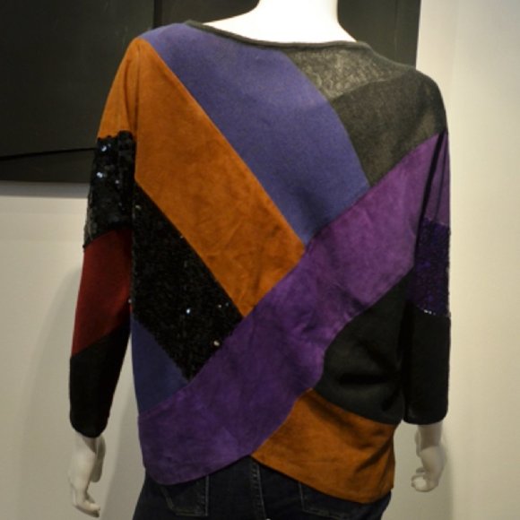 GIANFRANCO FERRE Vintage V Notched Sweep Pullover - Picture 4 of 7